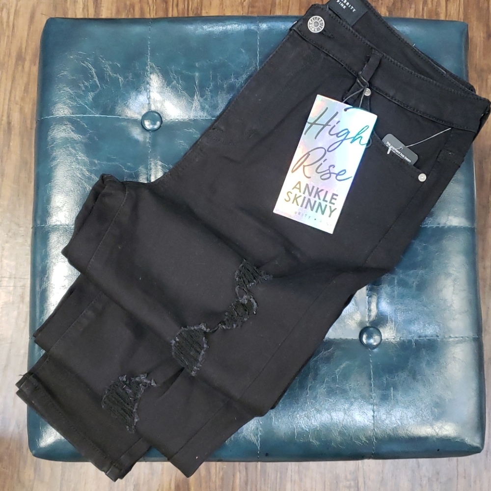 High Rise Ankle Skinny